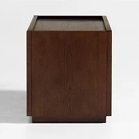 Cade Deep Brown Wood 3-Cube Stackable Bookcase