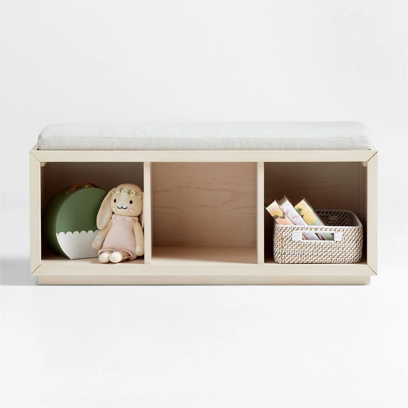 Cade Natural 3-Cube Bookcase Bench Cushion