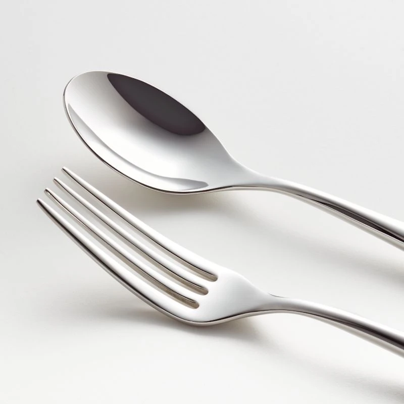 Caesna Air 20-Piece Silver Metallic Flatware Set