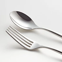 Caesna Air 20-Piece Silver Metallic Flatware Set