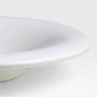 Caesna White Stoneware Appetizer Plate