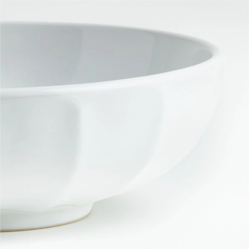 Cafe White Low Bowl