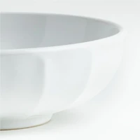 Cafe White Low Bowl