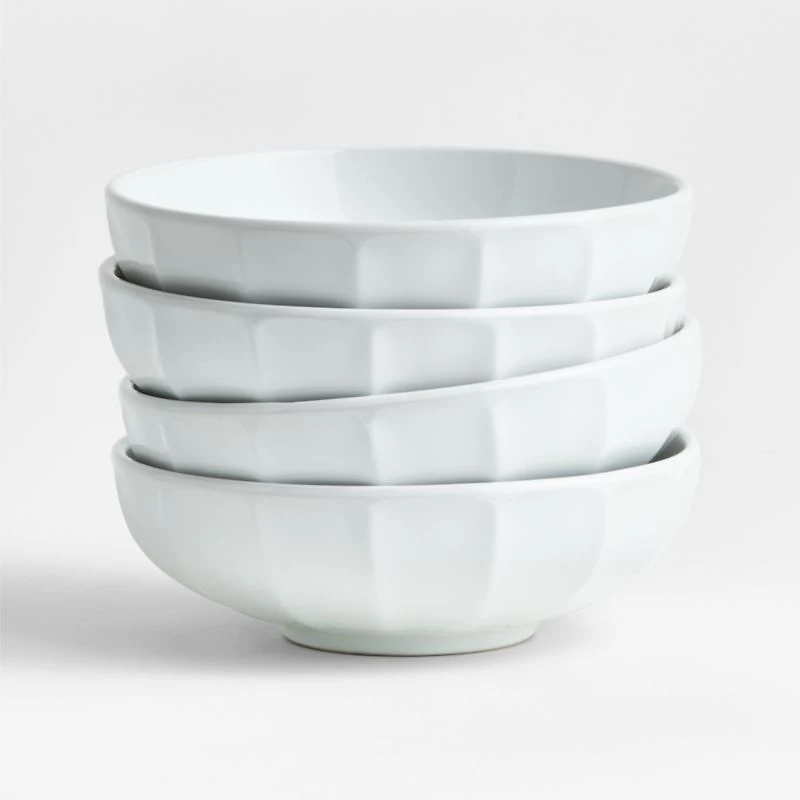 Cafe White Low Bowl