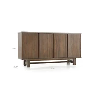 Caicos Cement Top Sideboard