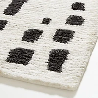 Calais Textured Wool-Blend Hand-Knotted White Area Rug 10'x14'