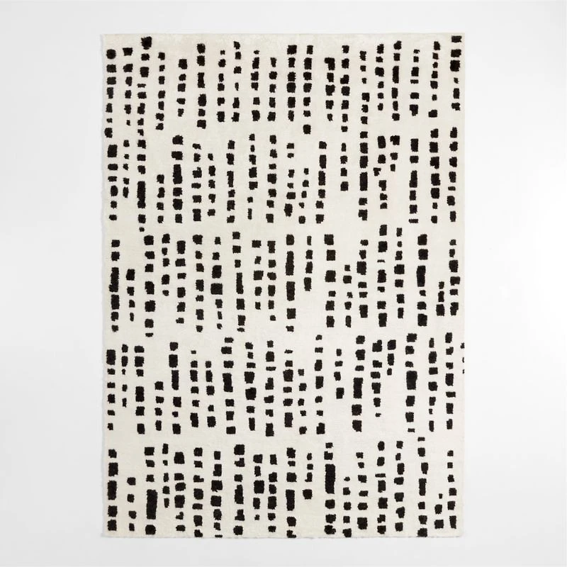 Calais Textured Wool-Blend Hand-Knotted White Area Rug 10'x14'