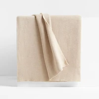 Calda Chantilly 70"x55" Warm Sand Beige Throw Blanket