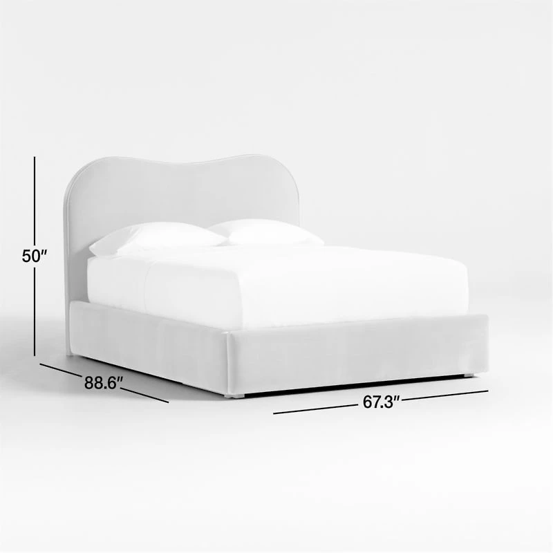 Caldwell Camel Brown Oak Wood Upholstered Storage Queen Bed by Jake Arnold