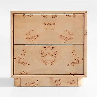 Set of 2 Calli Burlwood 2-Drawer Kids Nightstandnd