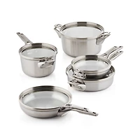 Calphalon ® Premier 10-Piece Space-Saving Stainless Steel Cookware Set