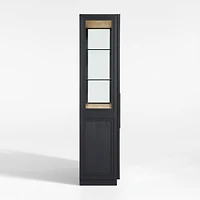 Calypso 54" Large Two-Toned Black Elm Wood Storage Cabinet