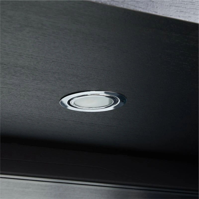 Calypso 36" Black Glass-Door Bar Cabinet
