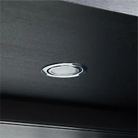 Calypso 36" Black Glass-Door Bar Cabinet
