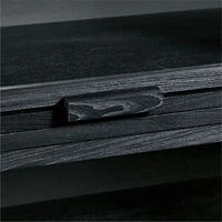 Calypso Black Wood Modular Glass-Door Base and 3 Glass-Door Single Storage