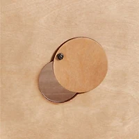 Calypso Natural Elm Wood Modular Storage Cabinet with Glass-Door Base and Glass Doors