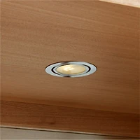 Calypso 36" Natural Glass-Door Bar Cabinet
