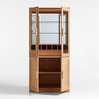 Calypso 36" Natural Wood-Door Bar Cabinet