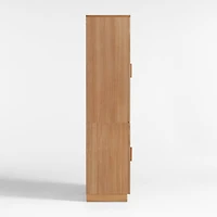 Calypso 36" Natural Wood-Door Bar Cabinet