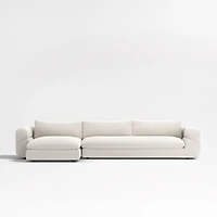 Cambria Bouclé 2-Piece Left-Arm Chaise Sectional Sofa