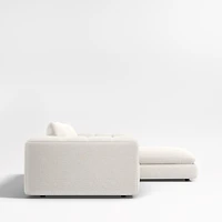 Cambria Bouclé 2-Piece Right-Arm Chaise Sectional Sofa
