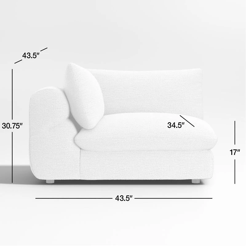 Cambria Bouclé Corner Chair