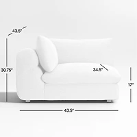 Cambria Bouclé Corner Chair