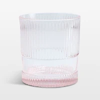 Camden 9.8-Oz. Pink Fluted Double Old-Fashioned Glass