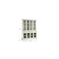 Cameo Vamelie 2-Piece Entertainment Center with Glass Door