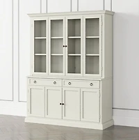 Cameo Vamelie 2-Piece Entertainment Center with Wood and Glass Doors