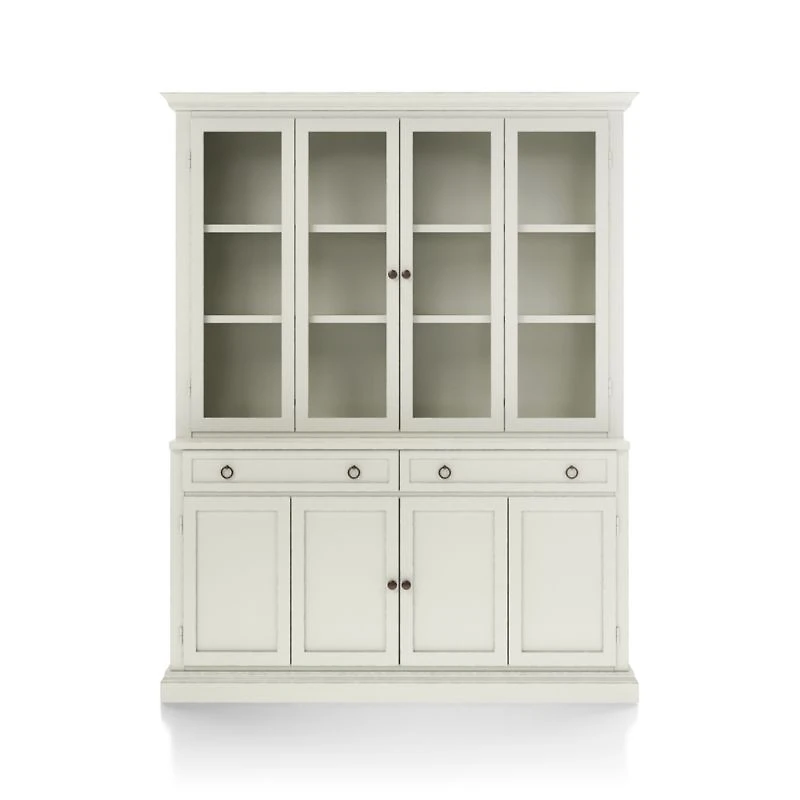 Cameo Vamelie 2-Piece Entertainment Center with Wood and Glass Doors