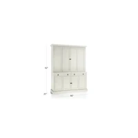 Cameo Vamelie 2-Piece Entertainment Center with Wood Doors
