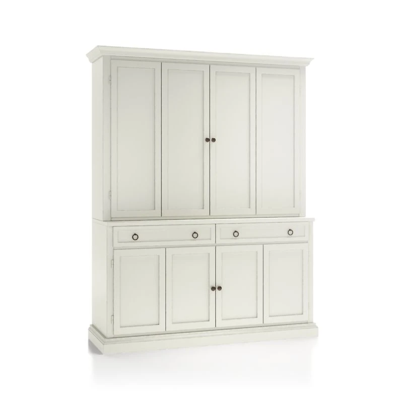 Cameo Vamelie 2-Piece Entertainment Center with Wood Doors
