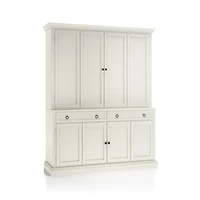 Cameo Vamelie 2-Piece Entertainment Center with Wood Doors