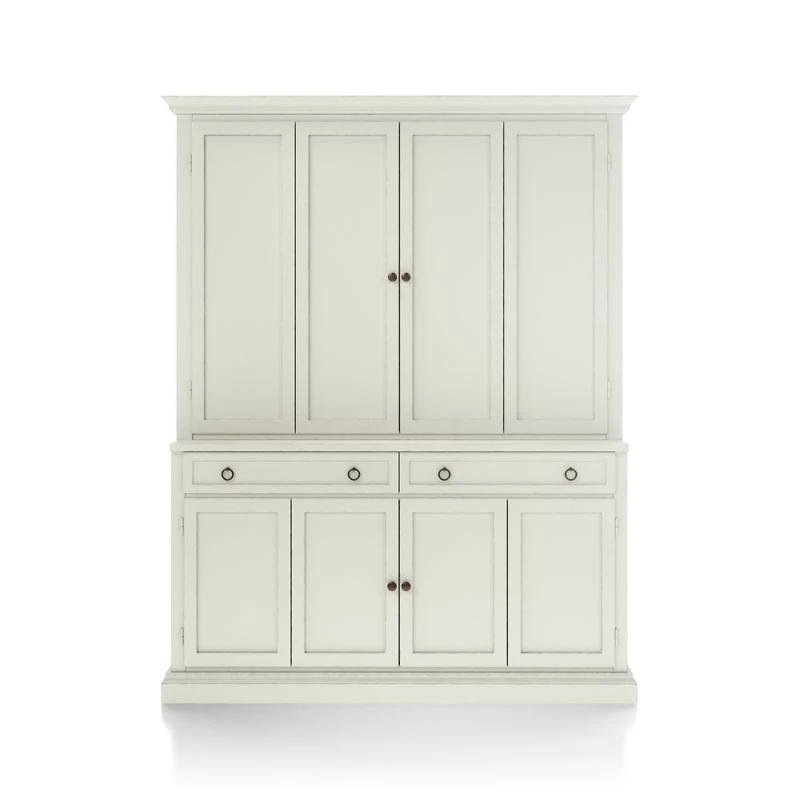 Cameo Vamelie 2-Piece Entertainment Center with Wood Doors