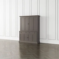 Cameo Grigio 2-Piece Entertainment Center with Wood Doors