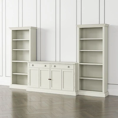 Cameo Vamelie 3-Piece Entertainment Center with Open Bookcases
