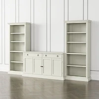 Cameo Vamelie 3-Piece Entertainment Center with Open Bookcases