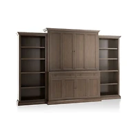 Cameo Pinot Lancaster 4-Piece Entertainment Center with Open Bookcases