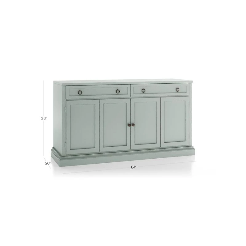 Cameo 64" Blue Grey Modular Storage Media Console
