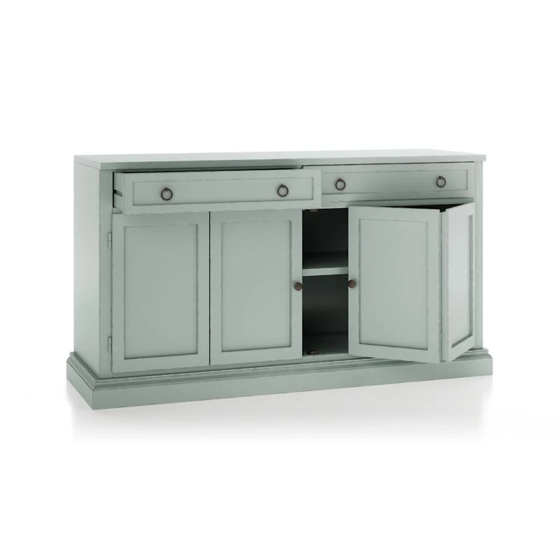 Cameo 64" Blue Grey Modular Storage Media Console
