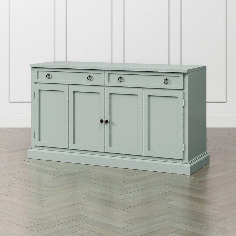 Cameo 64" Blue Grey Modular Storage Media Console