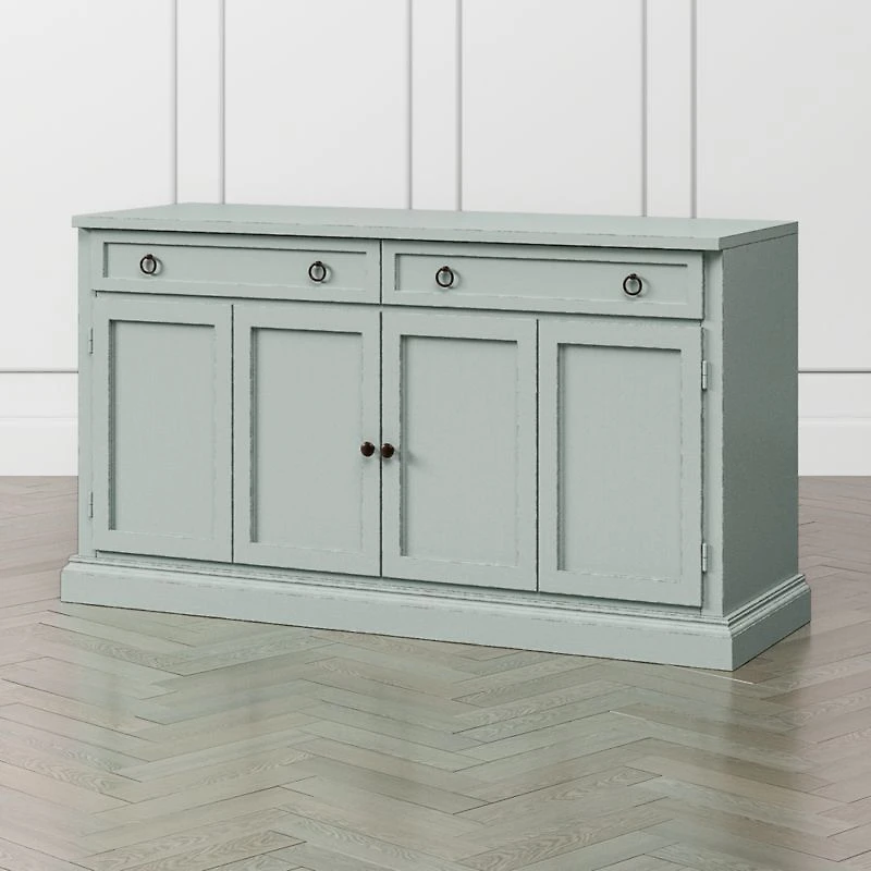 Cameo 64" Blue Grey Modular Storage Media Console