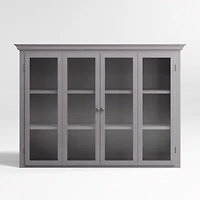 Cameo Dove Grey Glass Hutch
