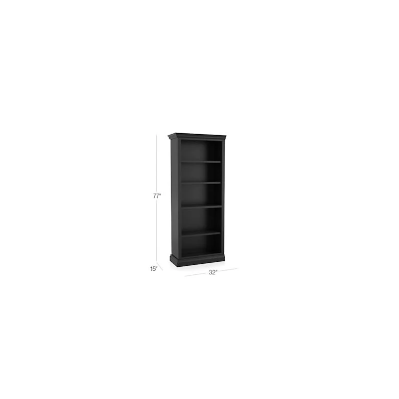 Cameo Bruno Black Left Open Bookcase