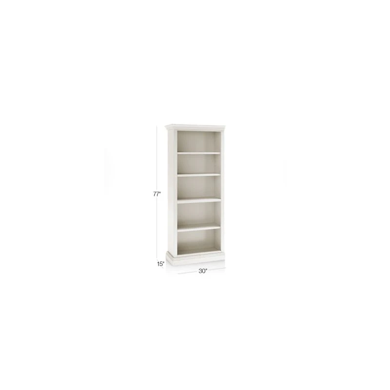 Cameo Dama Open Bookcase with Left Crown