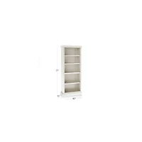Cameo Dama Open Bookcase with Left Crown