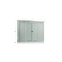 Cameo Blue Grey Modular Media Hutch