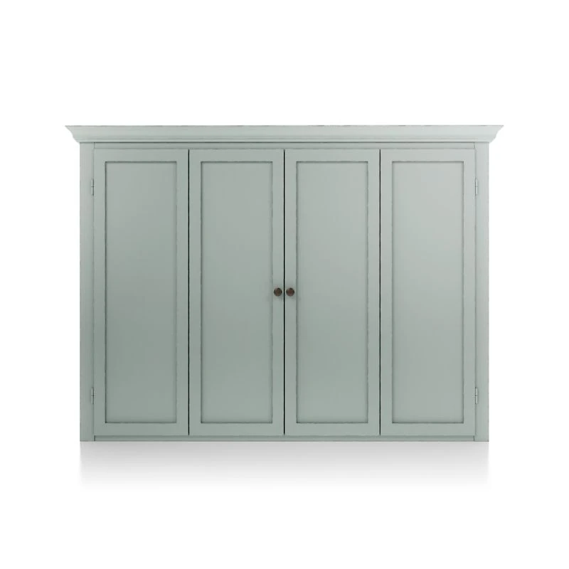 Cameo Blue Grey Modular Media Hutch