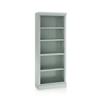 Cameo Blue Grey Open Bookcase with Middle Crown